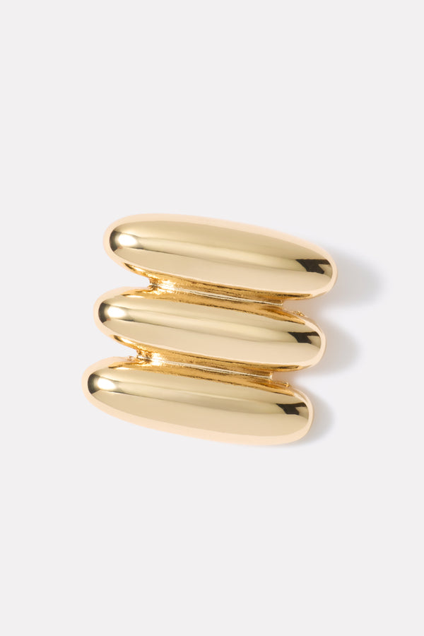 Everve Milian Bead Stud Earrings Gold