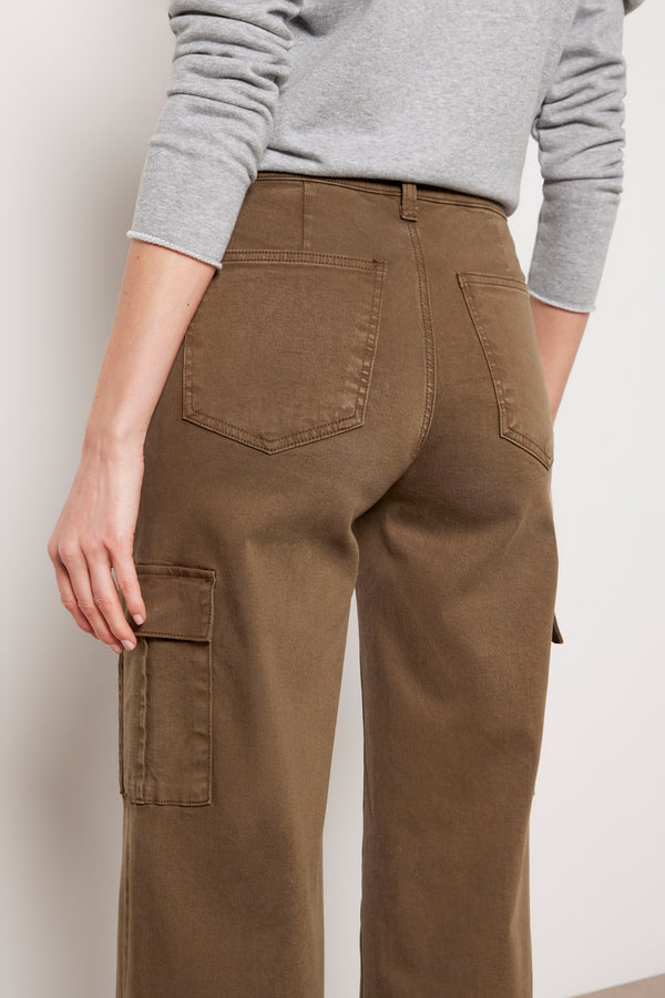 Everve Miller Wide Leg Pant Olive