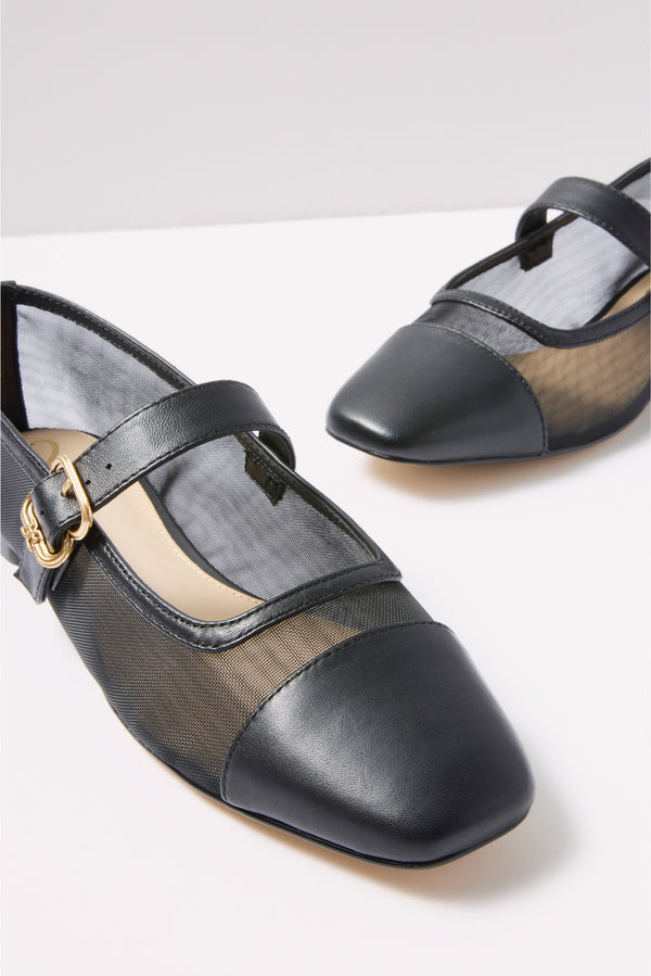 Everve Miranda Mesh Mary Jane Black