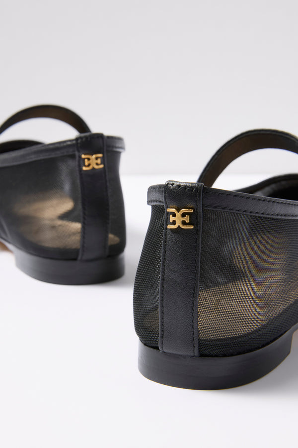 Everve Miranda Mesh Mary Jane Black