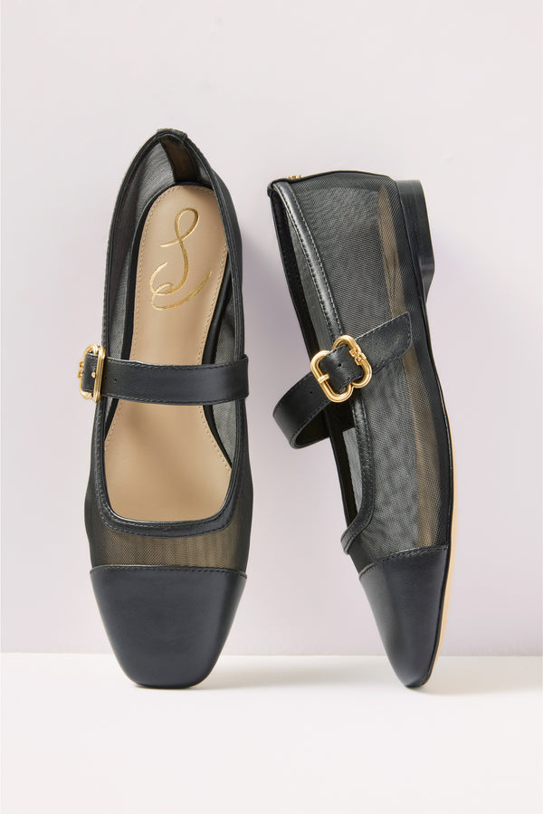 everve Miranda Mesh Mary Jane Black