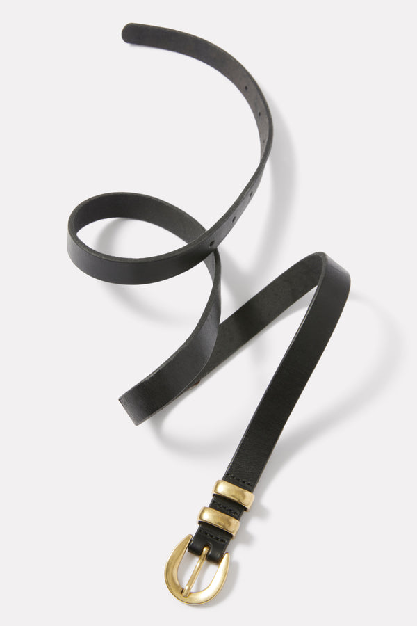 everve Montana Skinny Belt Black