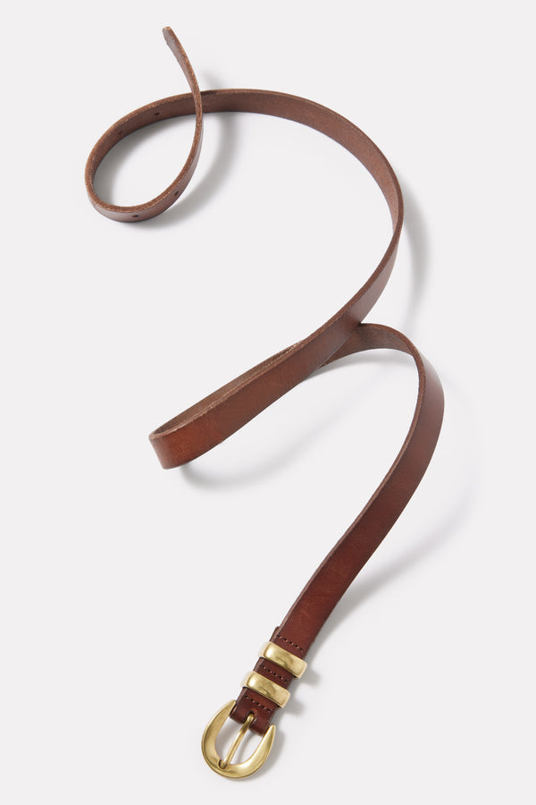 everve Montana Skinny Belt Chocolate