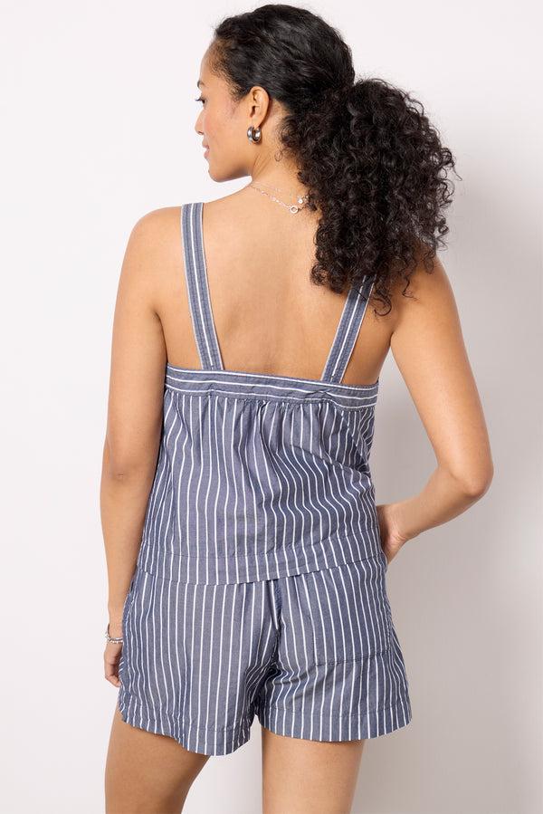 Everve Montauk Stripe Tank Navy/Offwhite