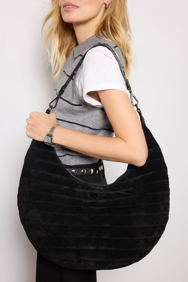 Everve Moonstruck Hobo Blacksuede