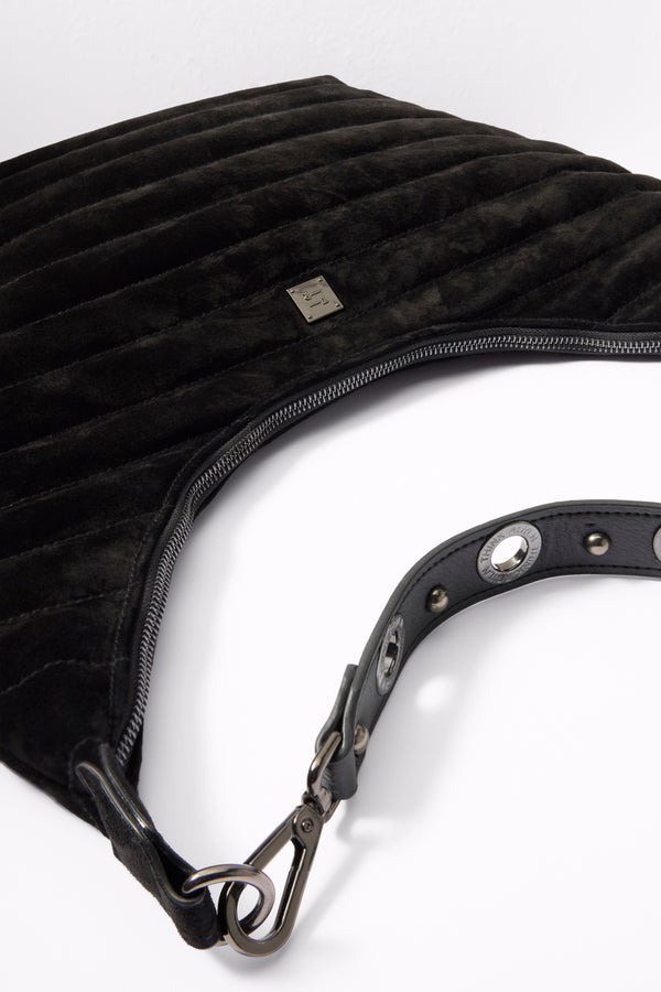 Everve Moonstruck Hobo Blacksuede