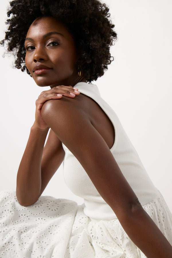 Everve Morel Dress White