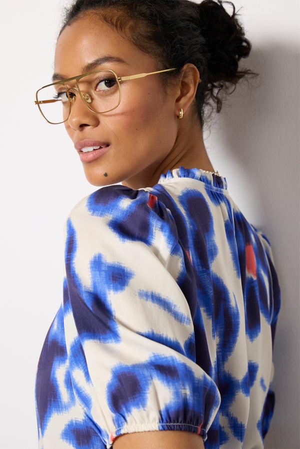 Everve Morgan Short Sleeve Top Floralprint