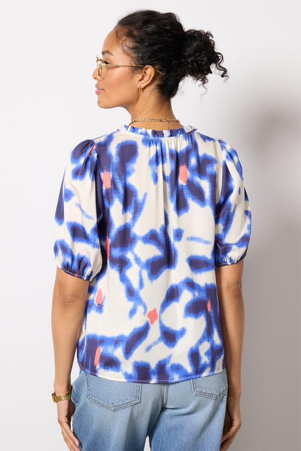 Everve Morgan Short Sleeve Top Floralprint