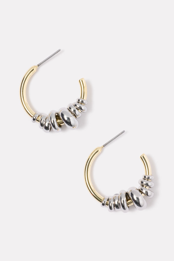Everve Moxie Hoop Earrings Gold/Silver