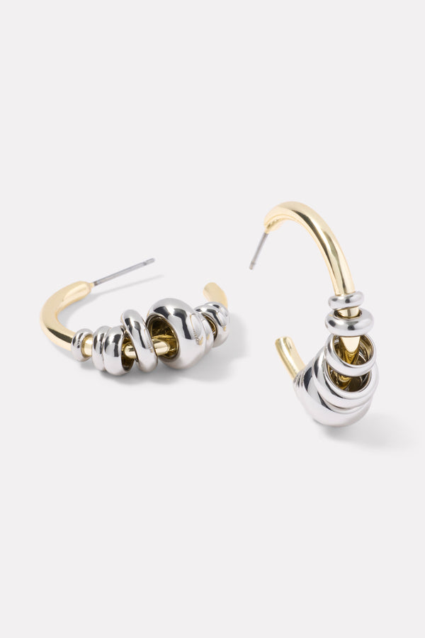 everve Moxie Hoop Earrings Gold/Silver