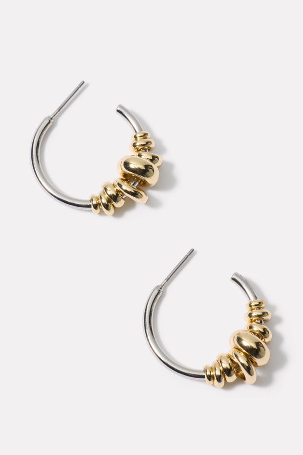 everve Moxie Hoop Earrings Silver/Gold