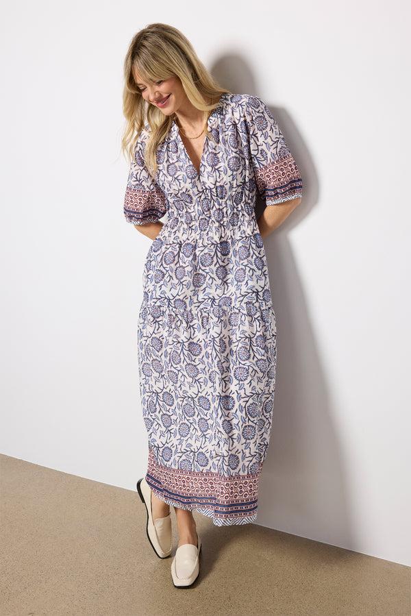 everve Natalia Dress Creamfloral