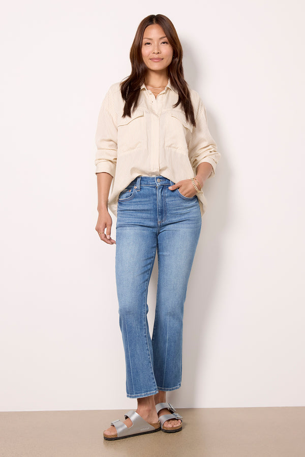 Everve Nellie Shirt Sandstripe