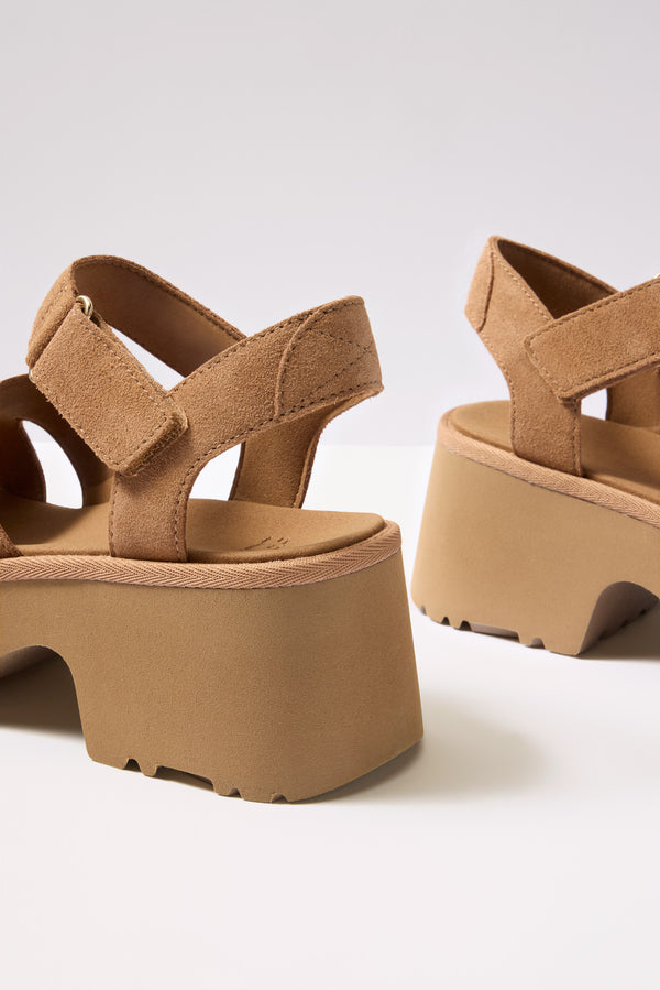 Everve New Heights Ankle Strap Chestnut