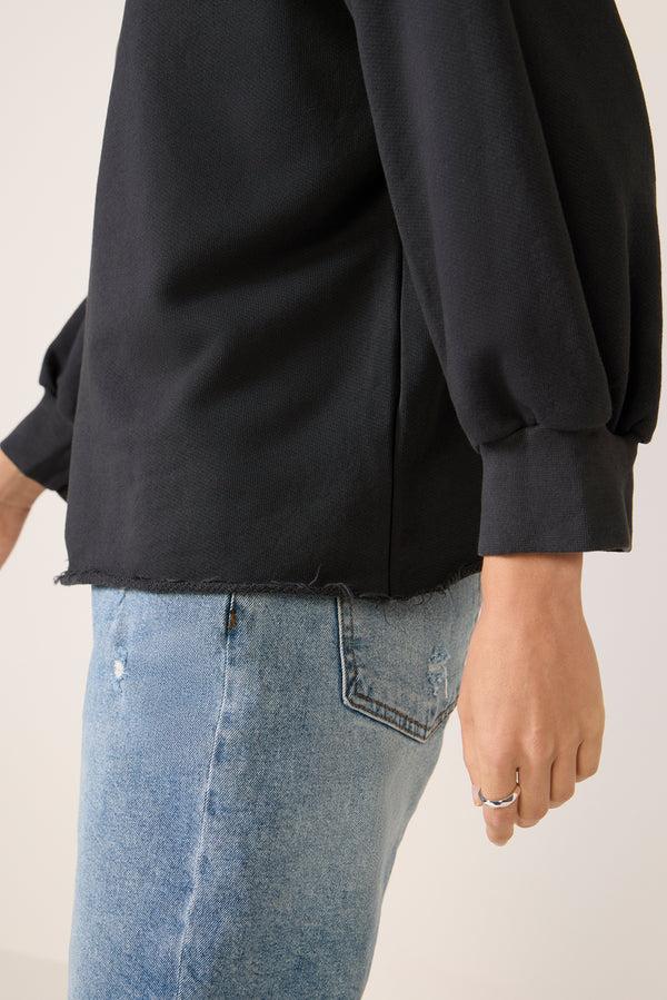 Everve Niall Fleece Pullover Vintageblack