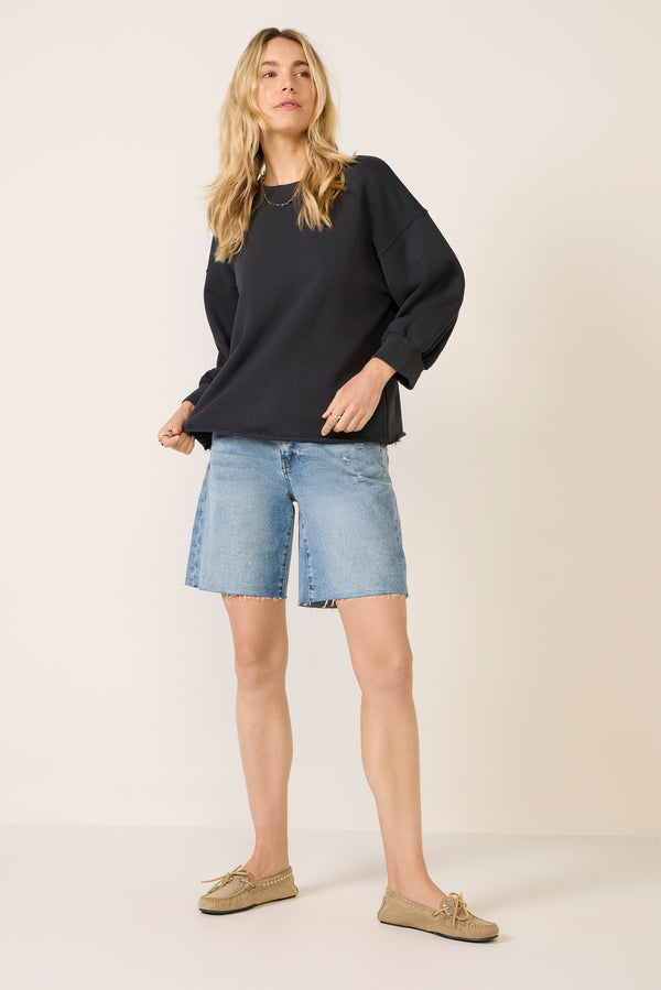 everve Niall Fleece Pullover Vintageblack