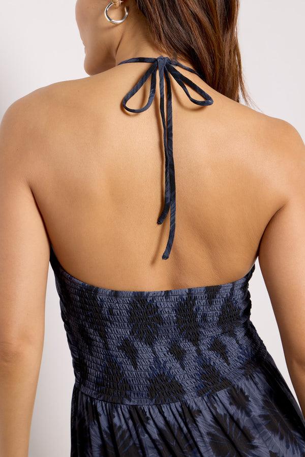 Everve Noa Dress Blueabstractprint
