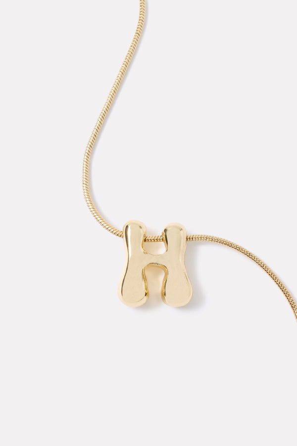 everve Noella Initial Necklace Gold