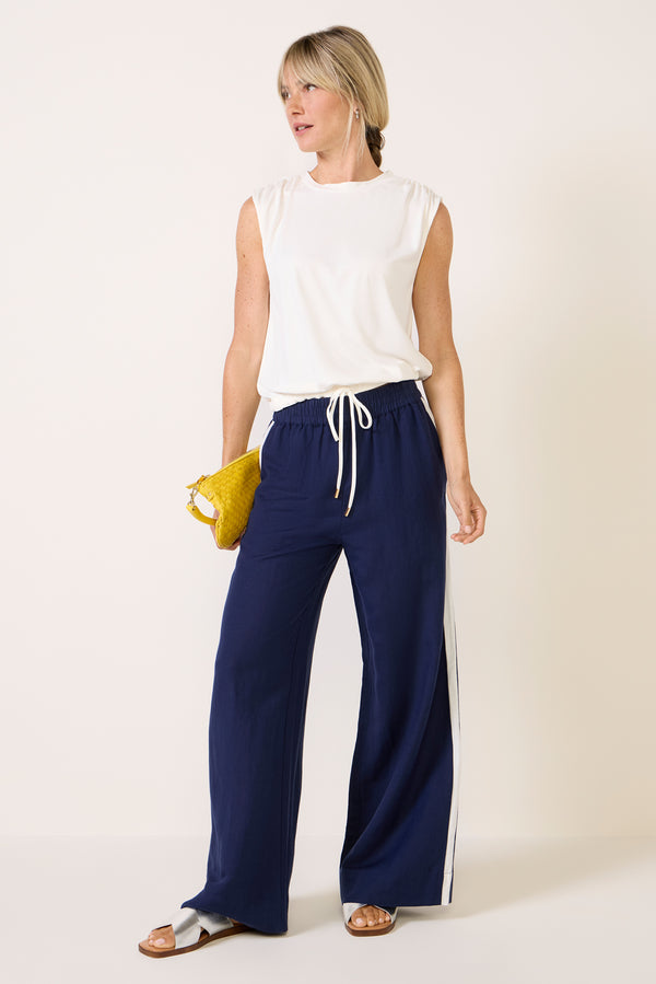 everve Noor Tie Bottom Tank White