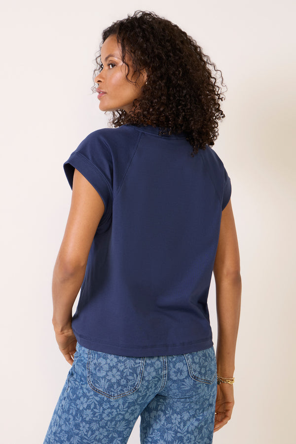 Everve Nora Muscle Tee Navy