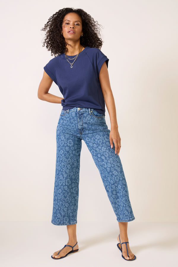 everve Nora Muscle Tee Navy