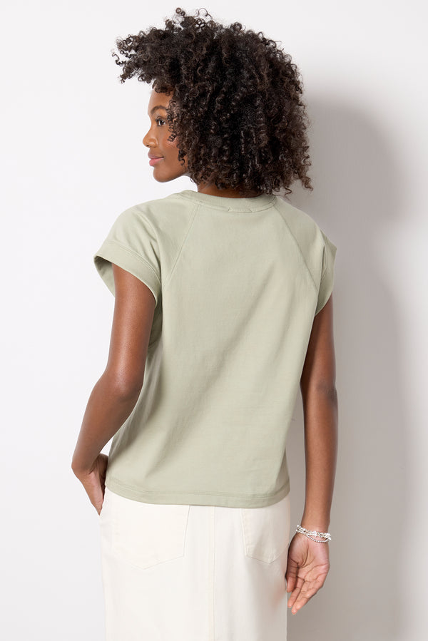 Everve Nora Muscle Tee Sage
