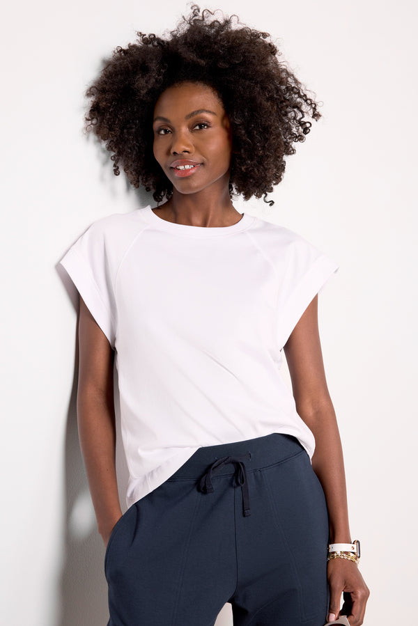 Everve Nora Muscle Tee White