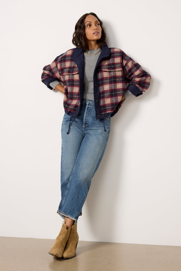 everve Norah Plaid Jacket Plaid