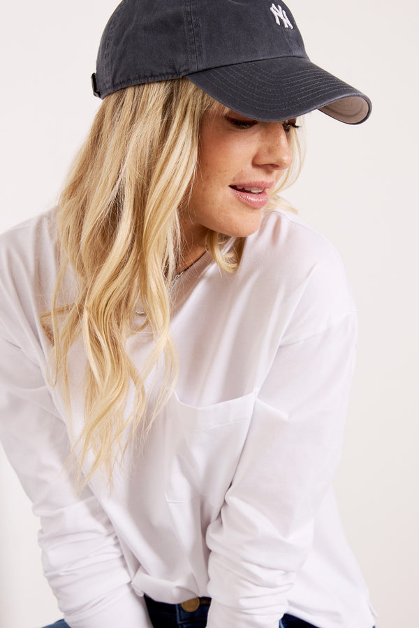 Everve NY Base Runner Baseball Hat Navy