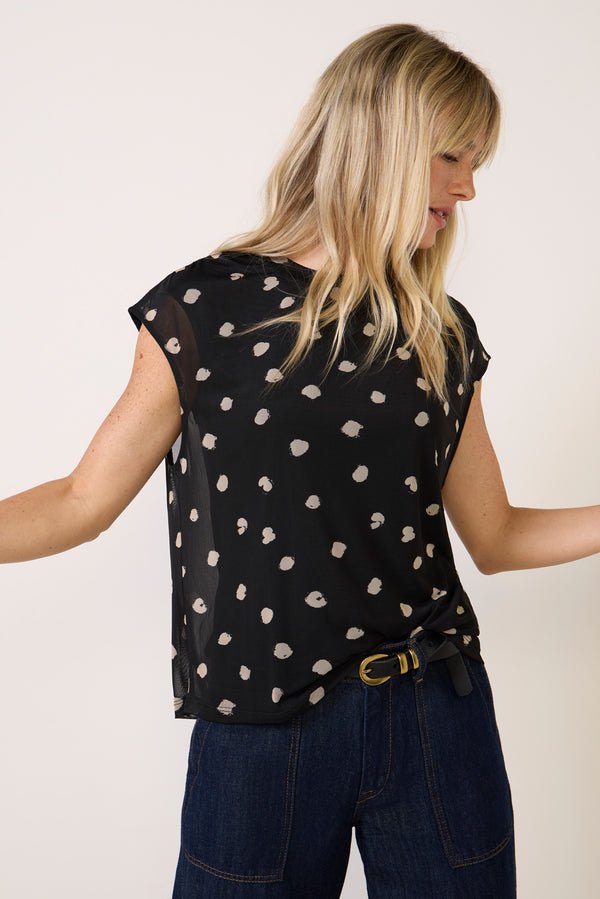 Everve Oakley Mesh Top Polkadot