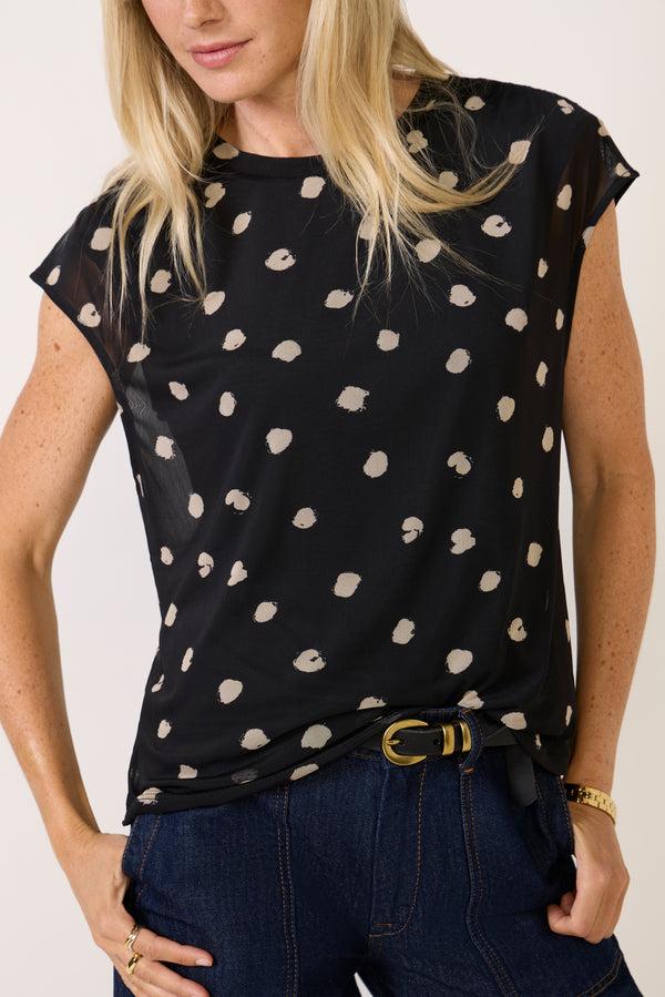 Everve Oakley Mesh Top Polkadot