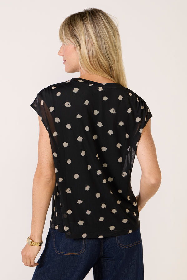 Everve Oakley Mesh Top Polkadot