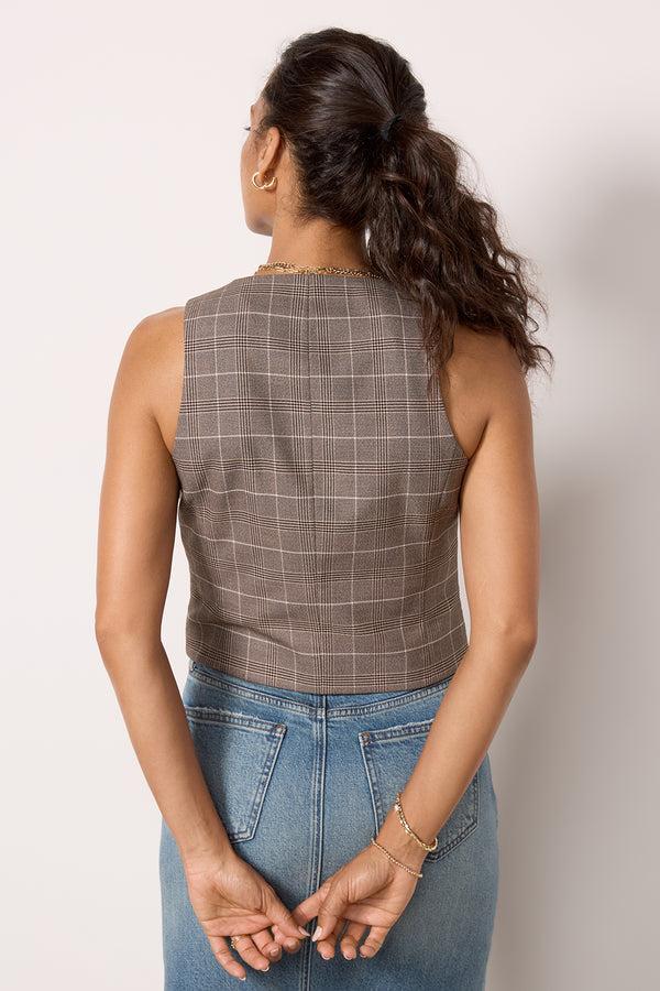 Everve Office Hour Vest Browncombo