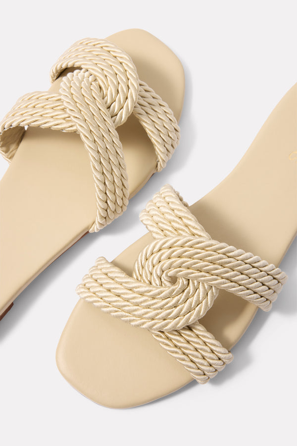everve Olas Corded Infinity Sandal Oat