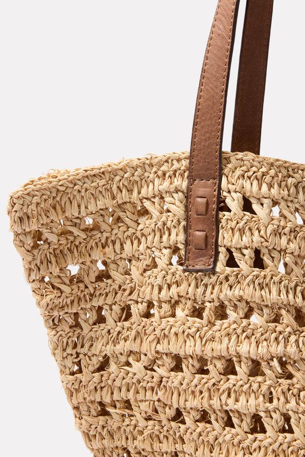Everve Open Stitch Everyday Tote Natural