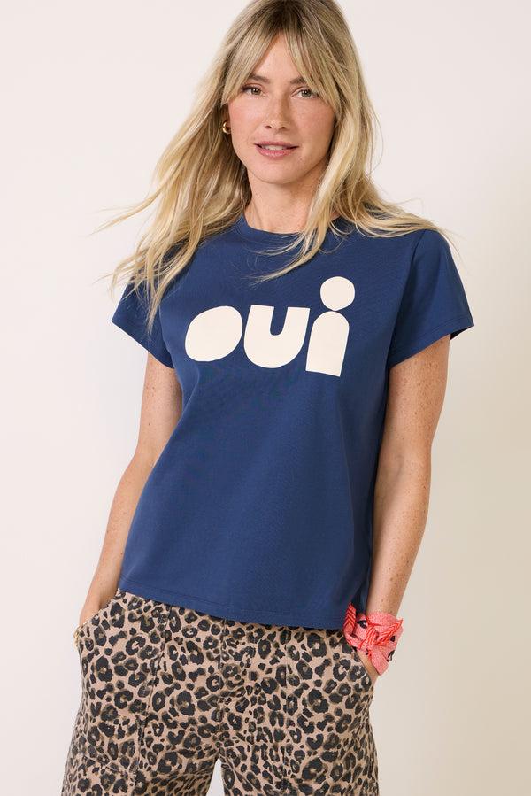 Everve Oui Classic Tee Navy