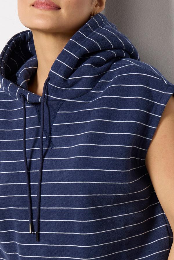 Everve Oversized Muscle Hoodie Navy