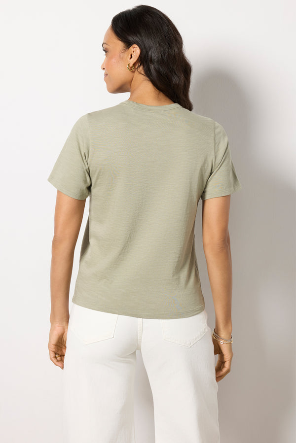 Everve Palm Beach Sunwashed Crew Tee Coastalsage