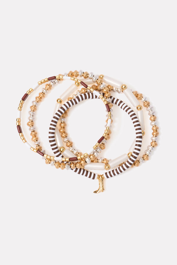 Everve Palomino Bracelet Pack Gold/Brown