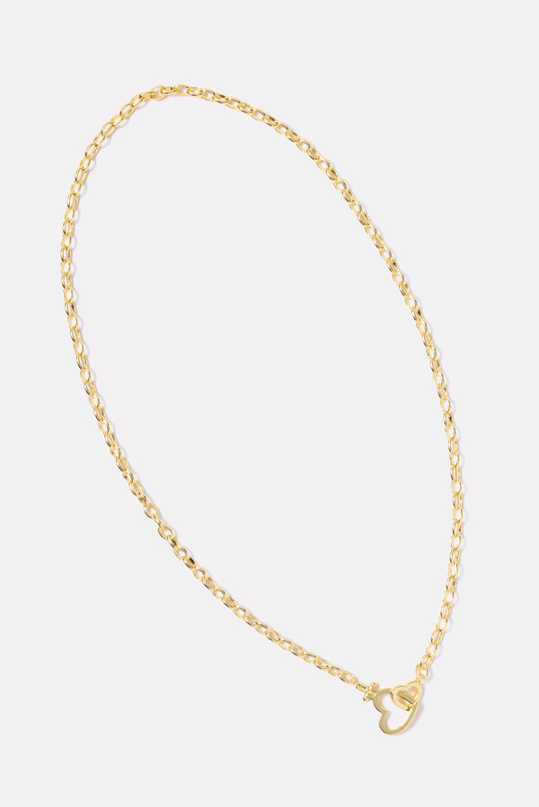 Everve Parker Heart Necklace Gold