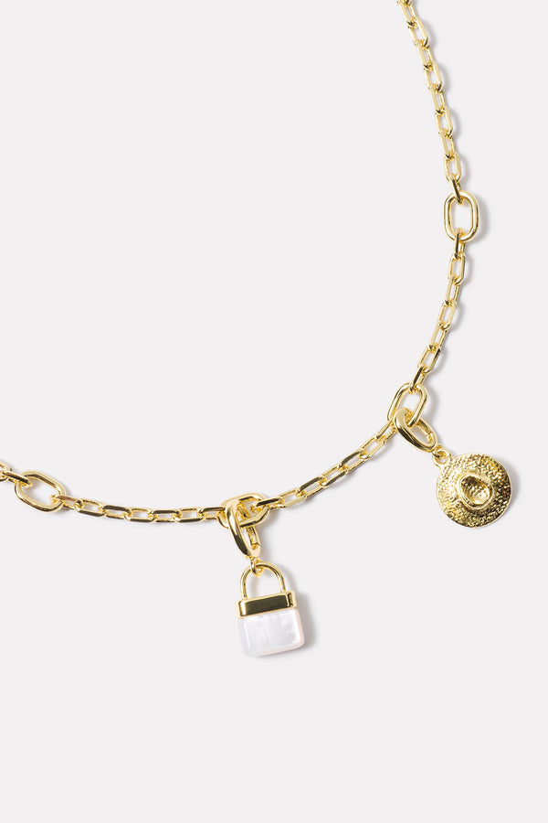 Everve Parker Link Necklace Gold