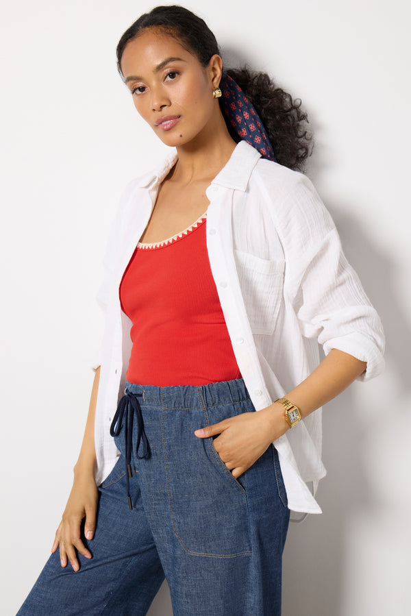 Everve Perfect Airy Top White