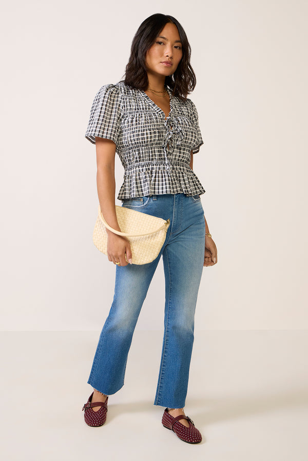 everve Petite Lennon Crop Bootcut Jean Ami