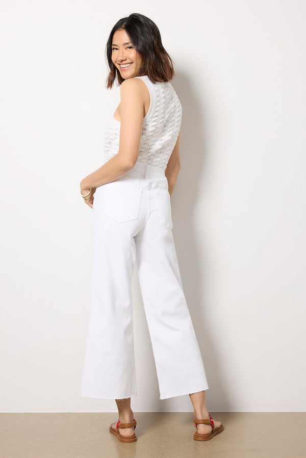 Everve Petite Meg Wide Leg Opticwhite