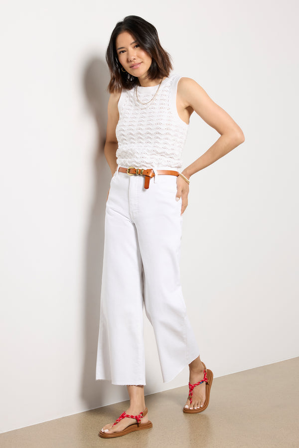 everve Petite Meg Wide Leg Opticwhite