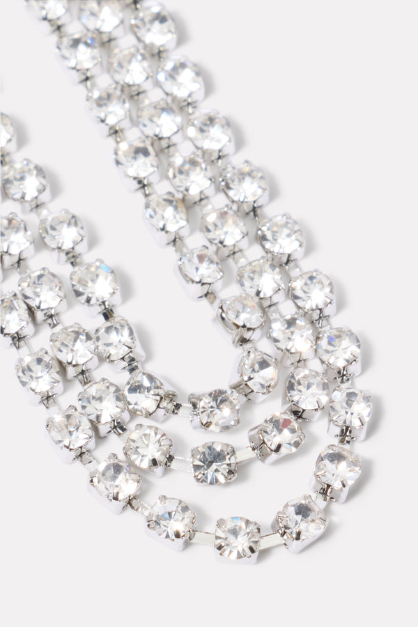 Everve Pia Pave Party Earring Silver