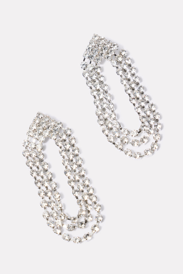 everve Pia Pave Party Earring Silver