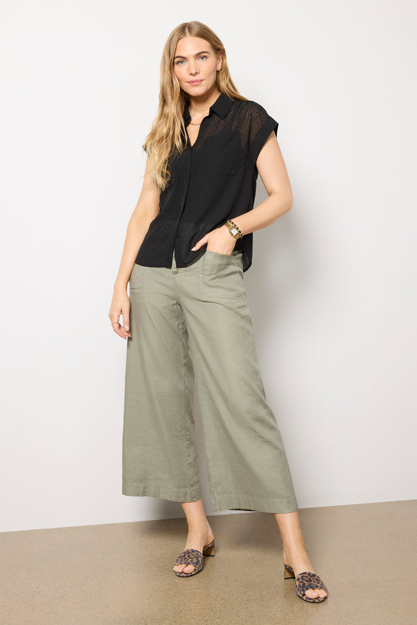 everve Pippa Sheer Top Black