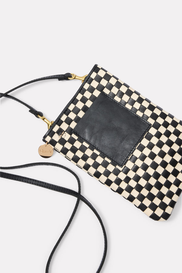 Everve Poche Cell Phone Bag Black/Cream